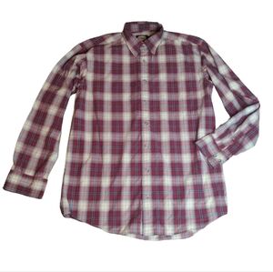 CABELA'S Flannel Long Sleeve PLAID Shirt  MENS Sz Medium Tall